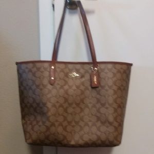 Coach Leather Tote